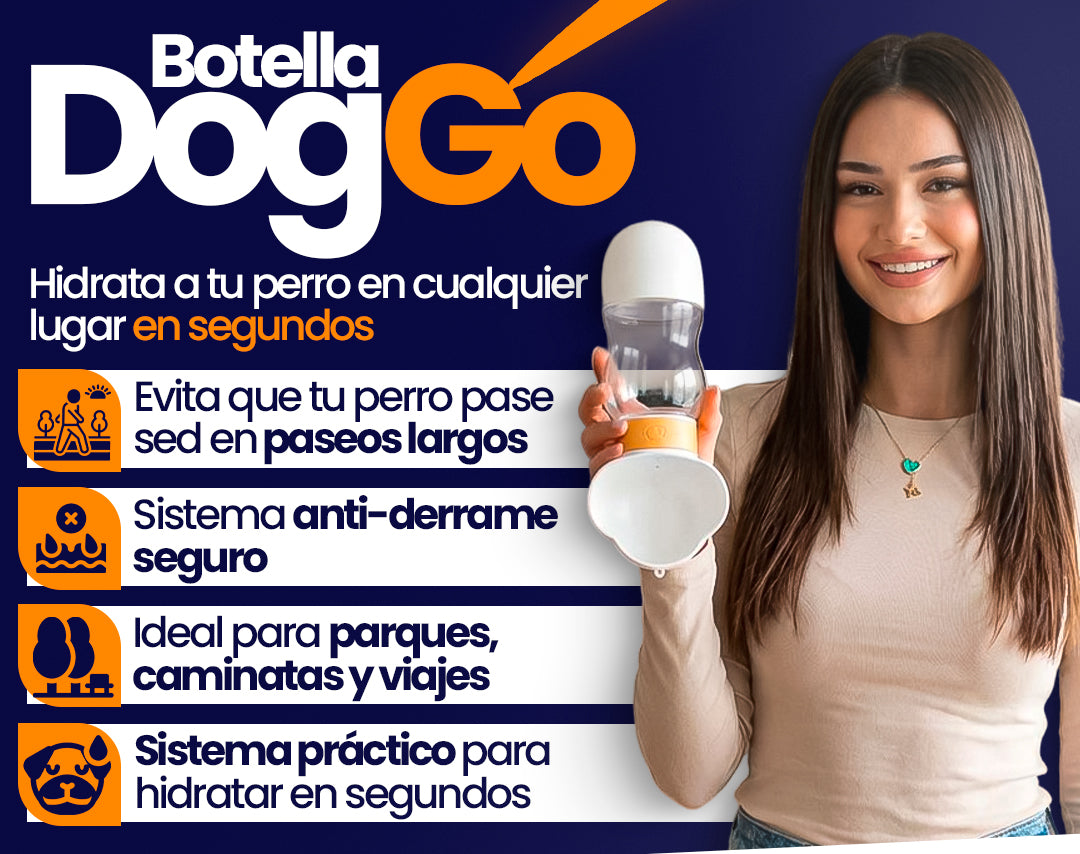 Botella Portátil Anti-Derrame para Perros | DogGo Chile